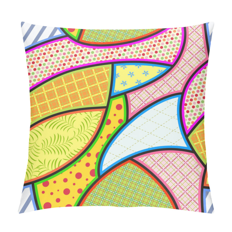 Personality  Patchwork Seamless Pattern Pillow Covers