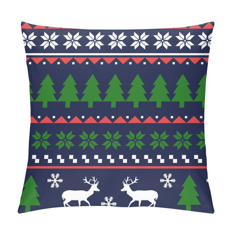 Personality  Seamless Christmas Pattern Pillow Covers