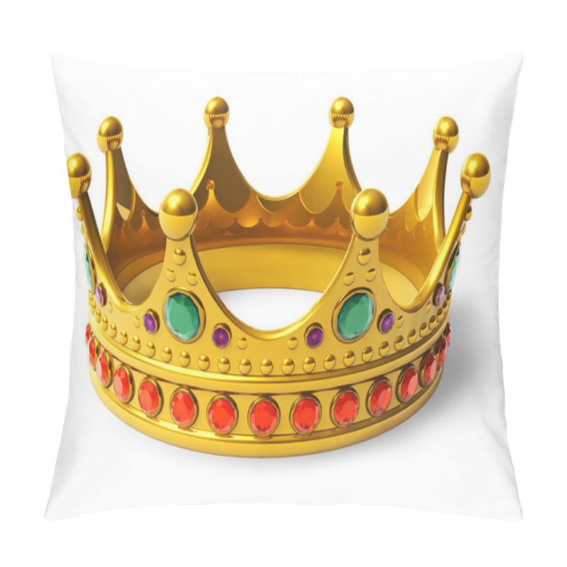 Personality  Golden Royal Crown Pillow Covers