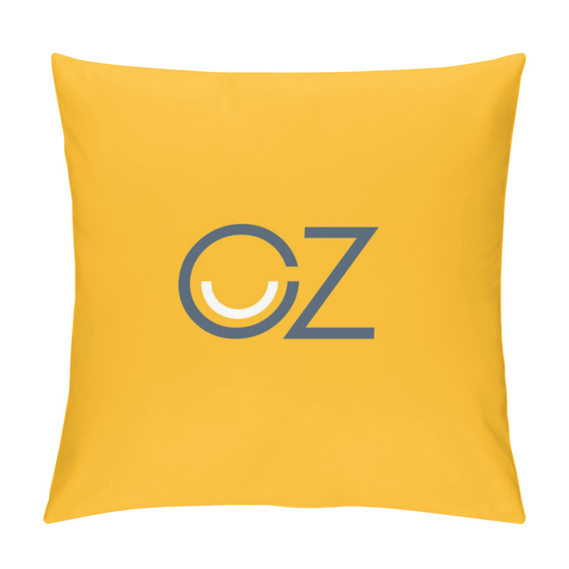 Personality  round letter logo CZ pillow covers