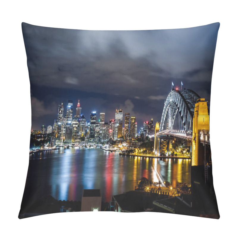 Personality  Sydney Harbor And Downtown Buildings Pillow Covers