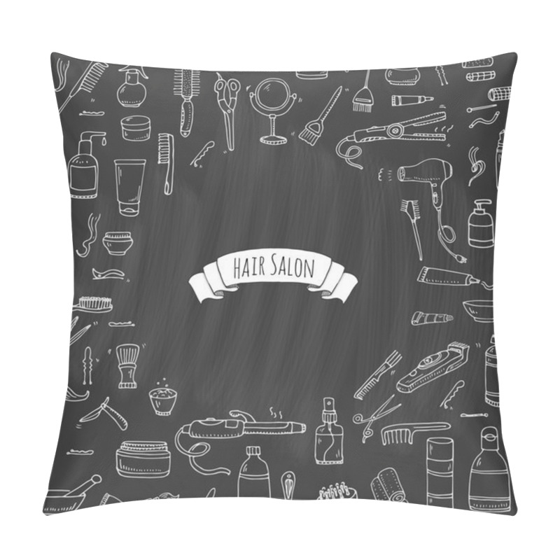 Personality  Hair Salon Set Pillow Covers