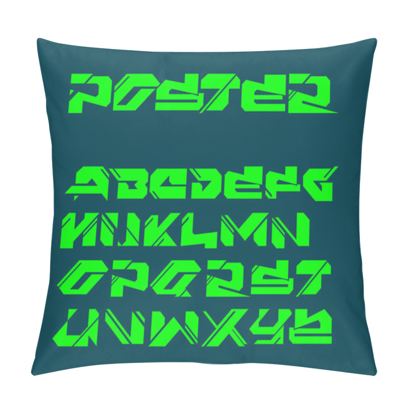 Personality  Urban Digital Graffiti Alphabet Set Pillow Covers