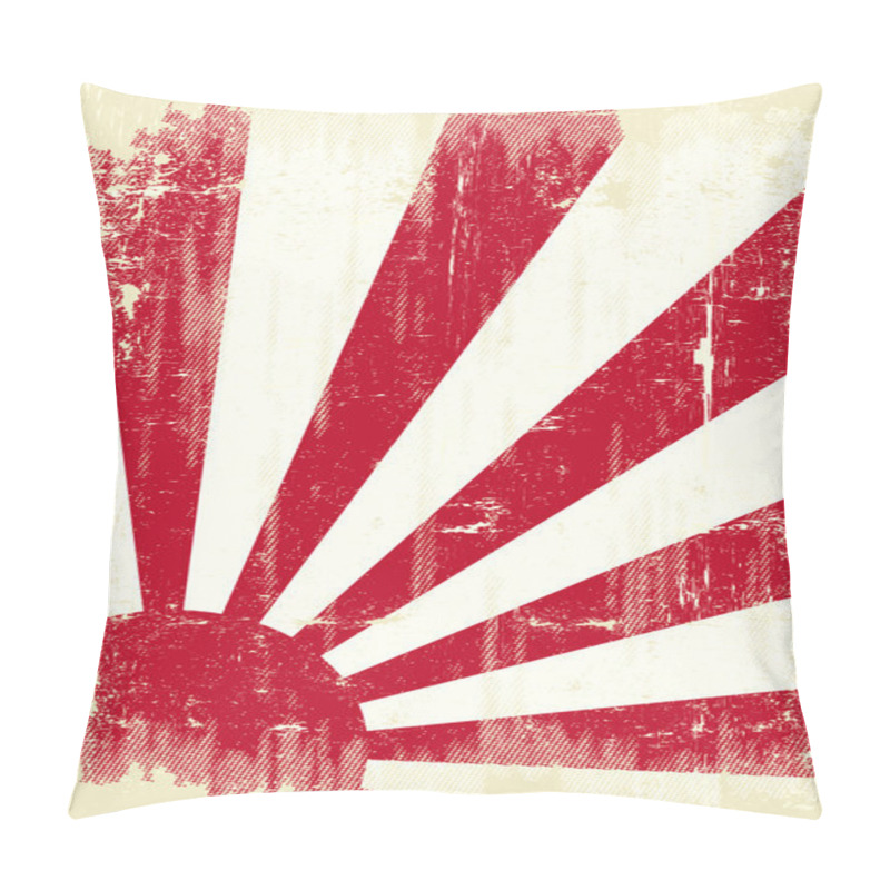 Personality  Japan Grunge Flag Pillow Covers