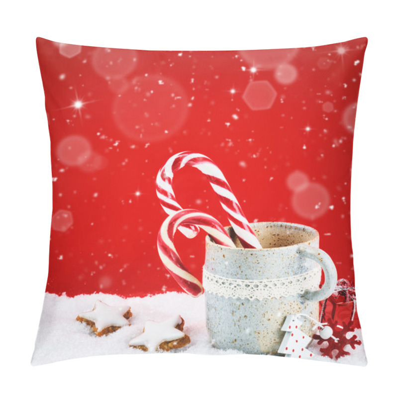 Personality  Christmas Setting With Winter Holiday Sweets Pillow Covers