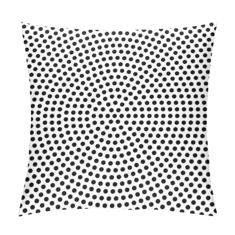 Personality  Random Circles, Dots Halftone (half Tone) Element In Spiral, Circular Or Radial Style. Dots In Swirl, Twirl, Rotation Pattern Vector Illustration Pillow Covers