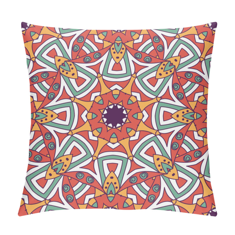 Personality  Seamless  Vector  Background With Mandala. Pillow Covers