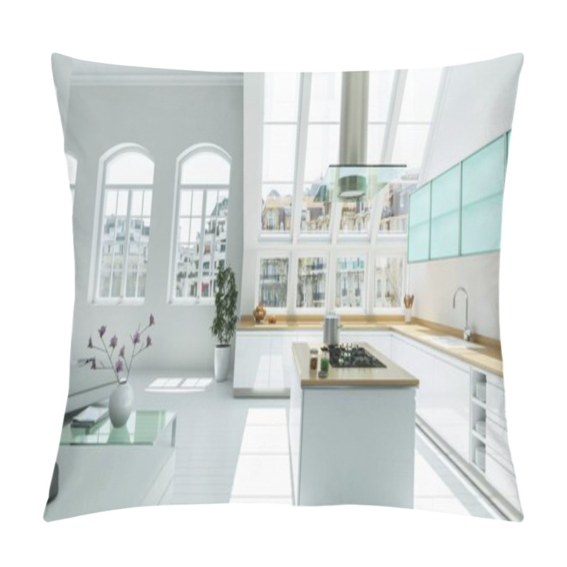 Personality  Modern Bright White Flat Interior Design Pillow Covers