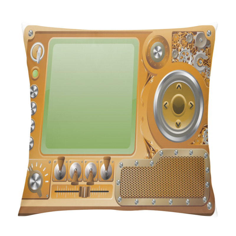 Personality  Steampunk Grunge Media Player Pillow Covers