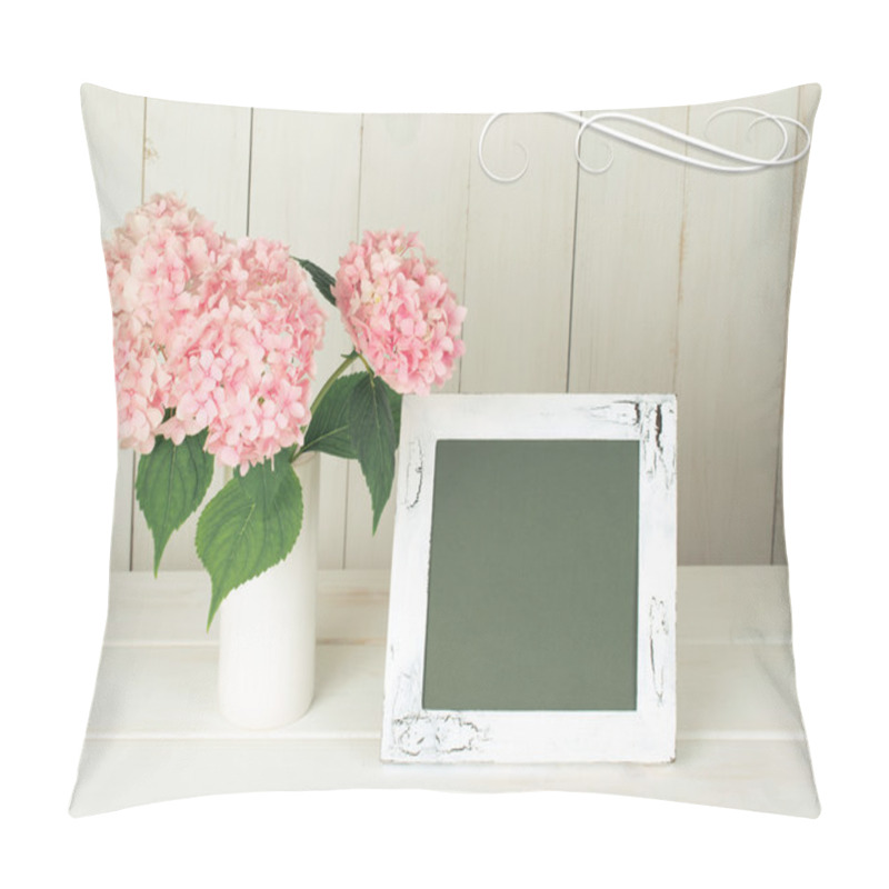 Personality  Hortense In Retro Vase And Photo Frame In Shabby Chic Style. Pillow Covers