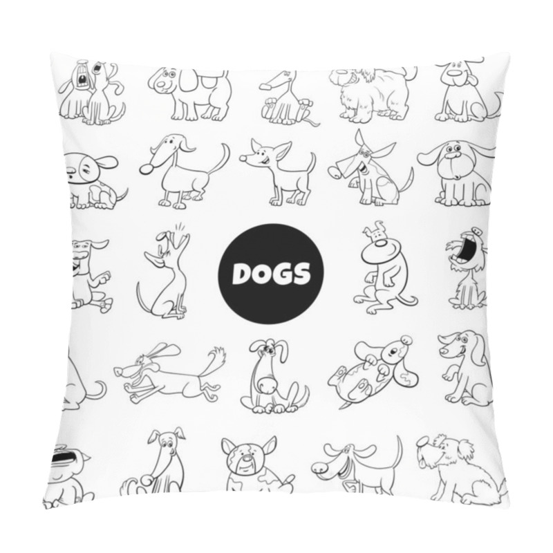 Personality  Dog And Puppies Characters Large Collection Pillow Covers