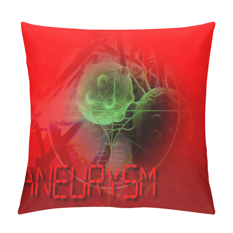 Personality  3d Medical Illustration Of Brain Aneurysm Pillow Covers