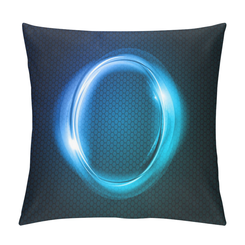 Personality  Blue Circle Pillow Covers