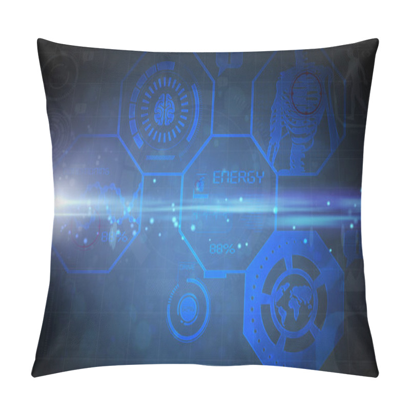 Personality  Composite Image Of Fitness Interface Pillow Covers