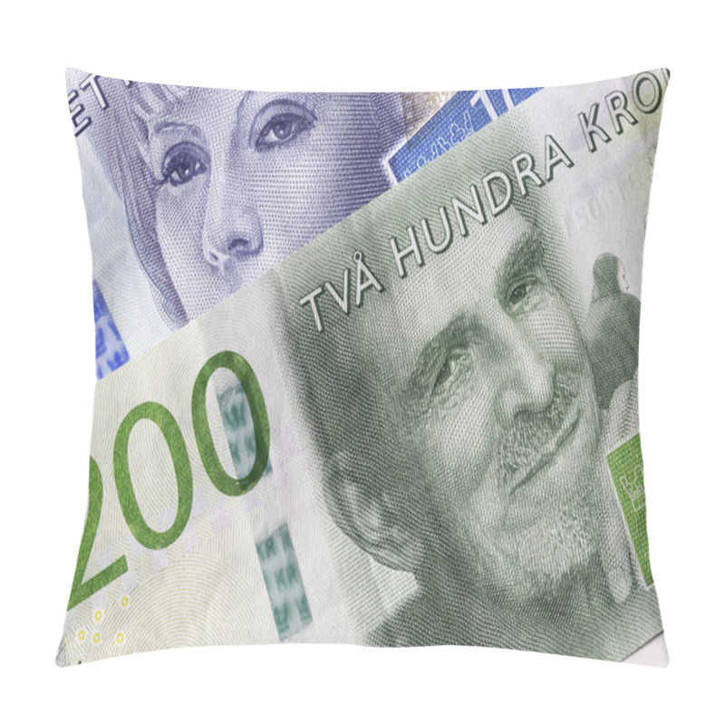 Personality  Swedish Currency Close Up Pillow Covers