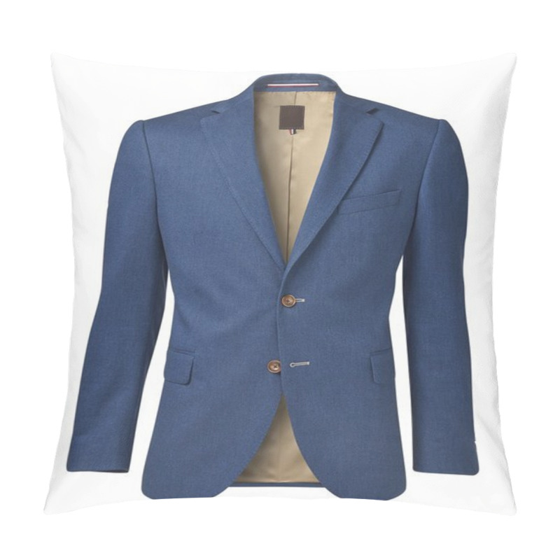 Personality  Mens Jacket Isolated On White Pillow Covers