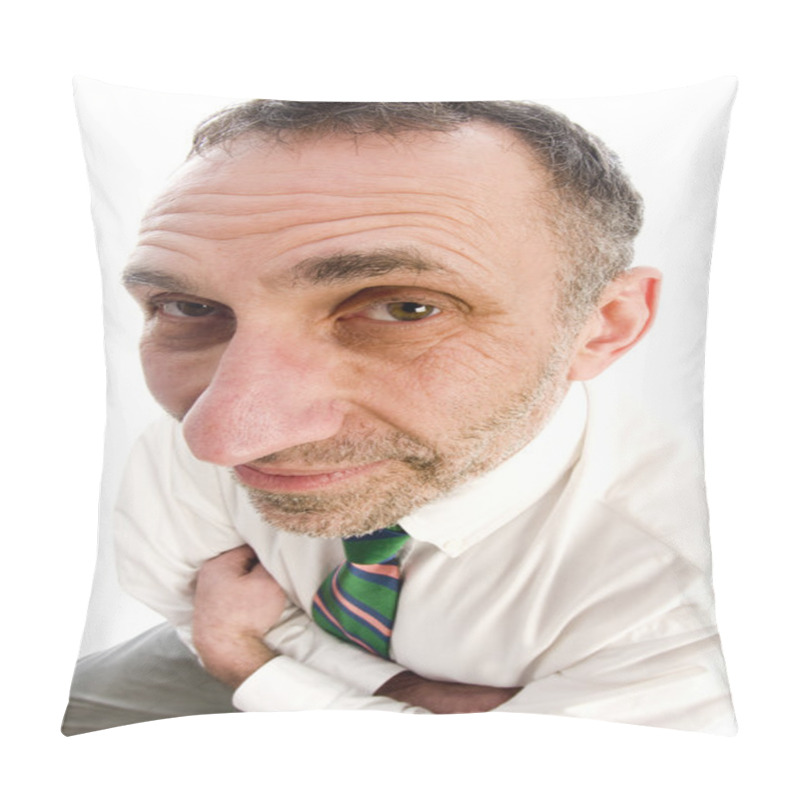 Personality  Serious Man With Large Nose Pillow Covers