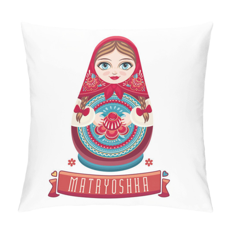 Personality  Matryoshka. Russian Folk Nesting Doll. Pillow Covers