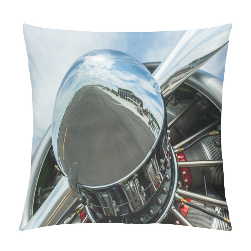 Personality  Close Up Of Propeller On American AT-6 Texan Engine Pillow Covers