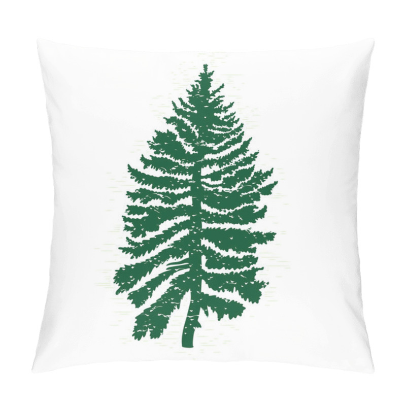 Personality  Pine Tree Silhouette Pillow Covers