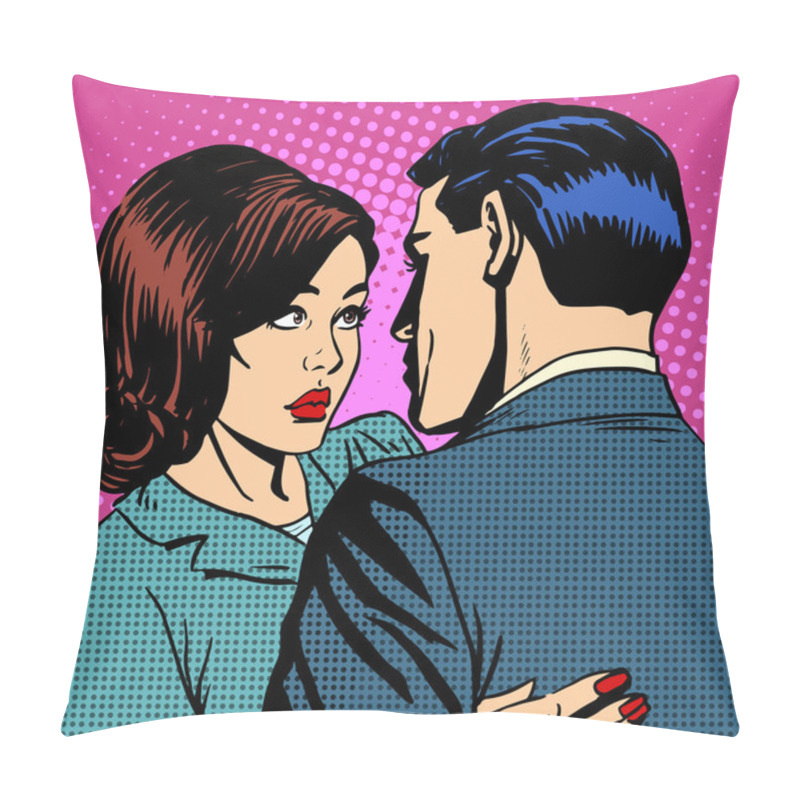 Personality  Couple In Love Hugging Pillow Covers