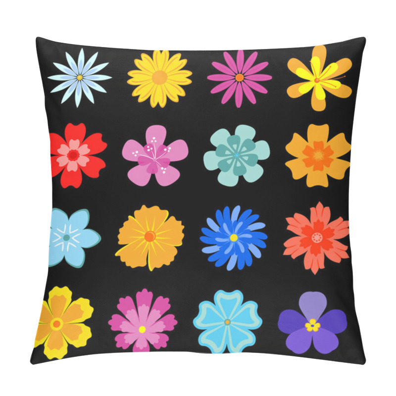 Personality  Set Of Flower Blossoms Pillow Covers