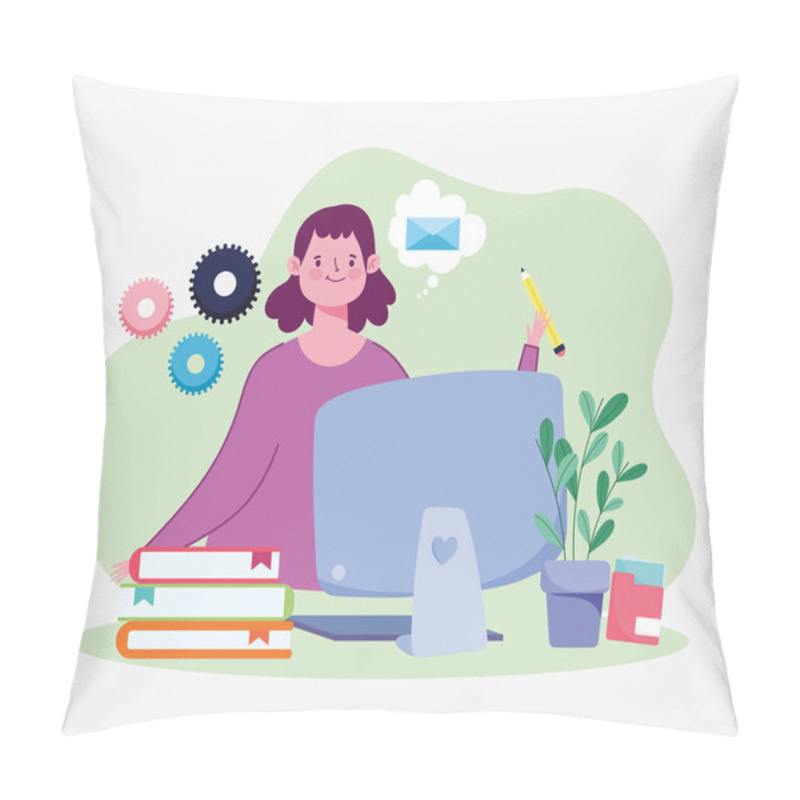 Personality  Student Computer Education Pillow Covers