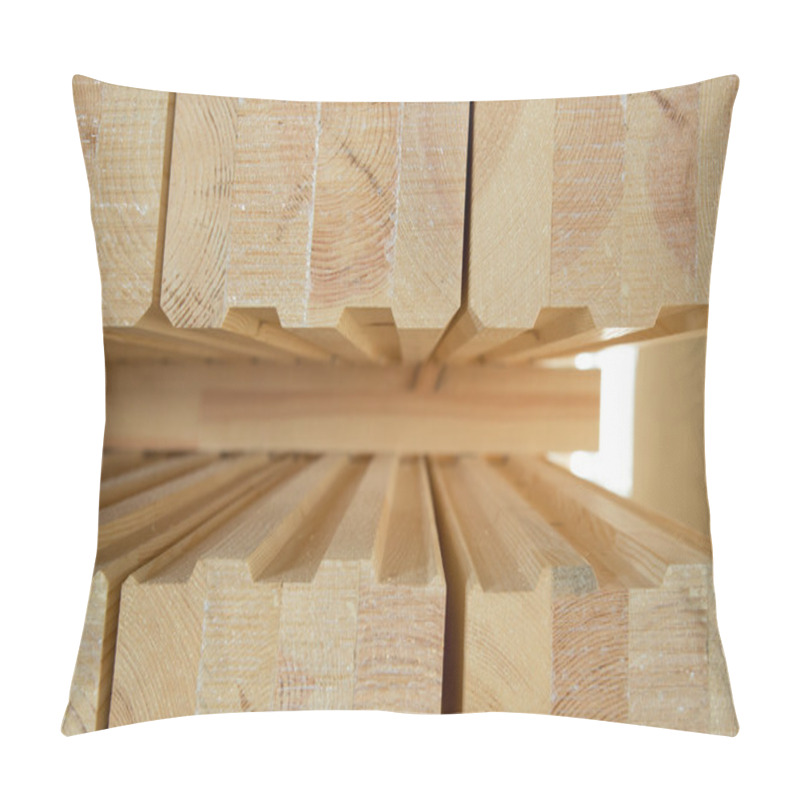 Personality  Glued Timber Beams Pillow Covers