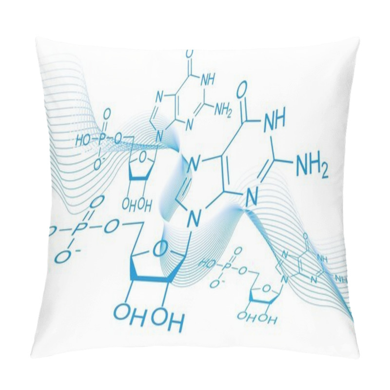 Personality  Vector Chemical Formula Pillow Covers