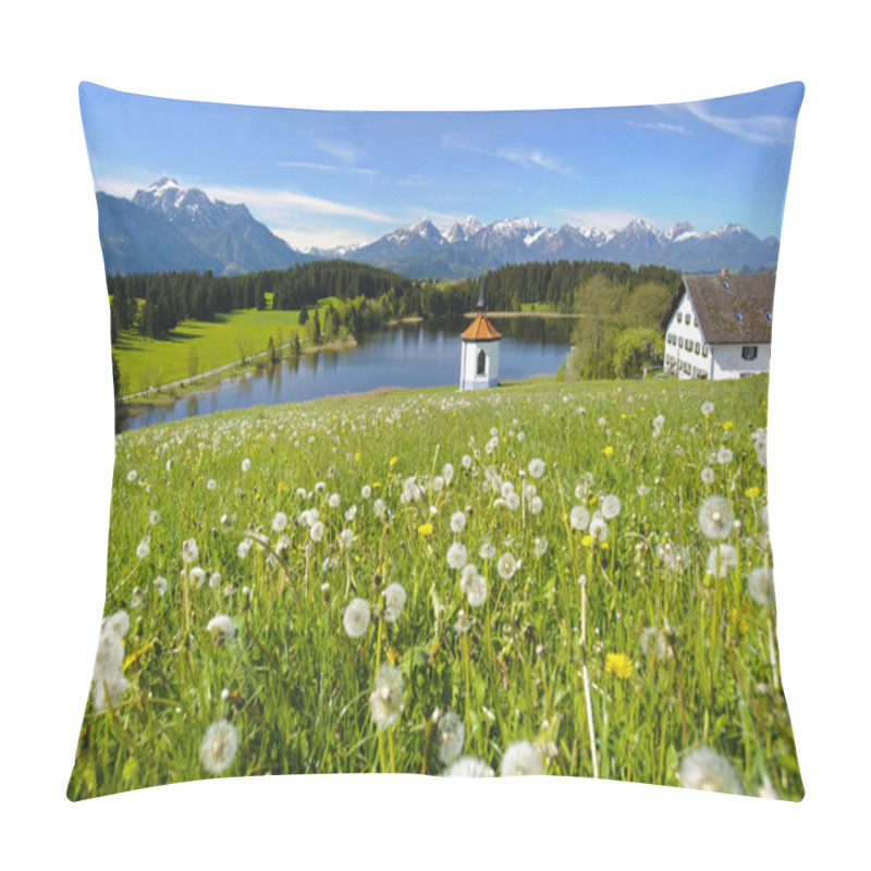 Personality  Wide Panorama Landscape In Bavaria Pillow Covers