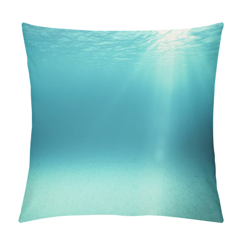 Personality  Blue Gentle Waves, Slow Motion Looped Ocean Surface Seen From Underwater Rays Of Sunlight Shining Through Great For Backgrounds 3d Illustration Pillow Covers