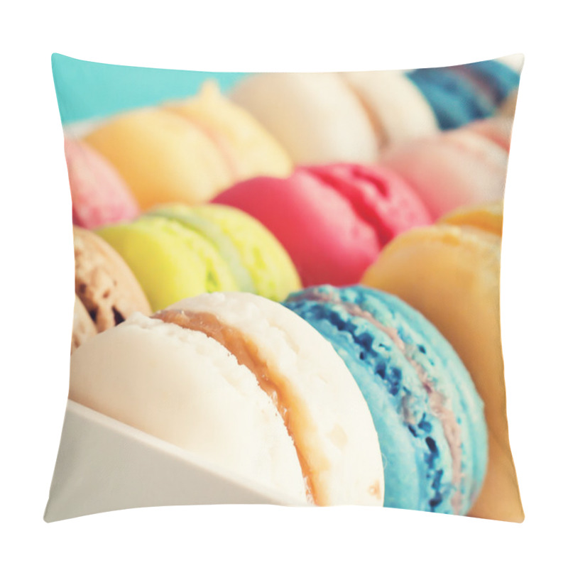 Personality  Sweet And Colourful French Macaroons Pillow Covers