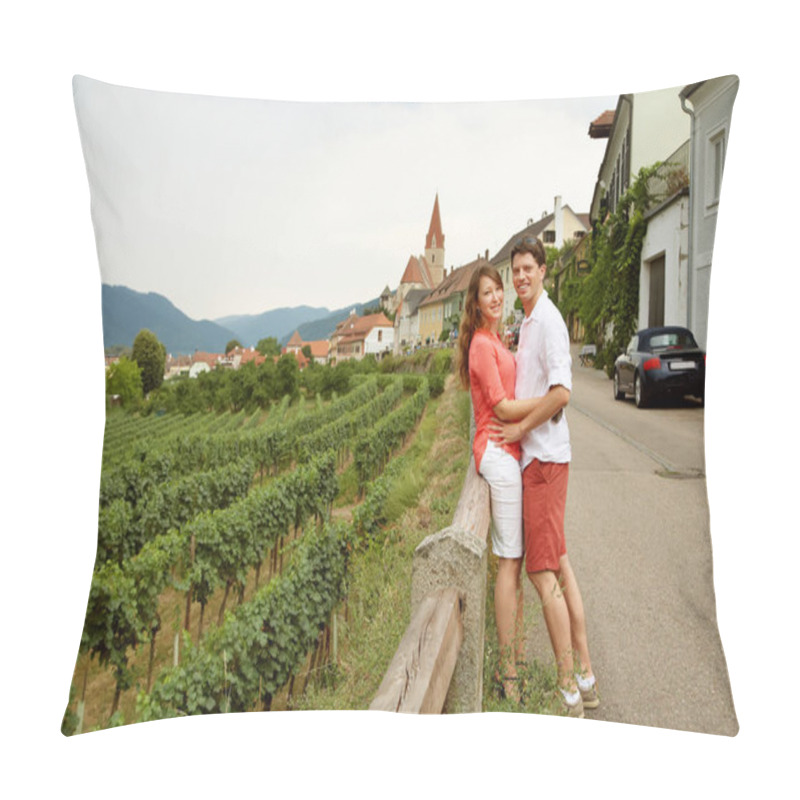 Personality  Couple In Love Walking On A Street Pillow Covers