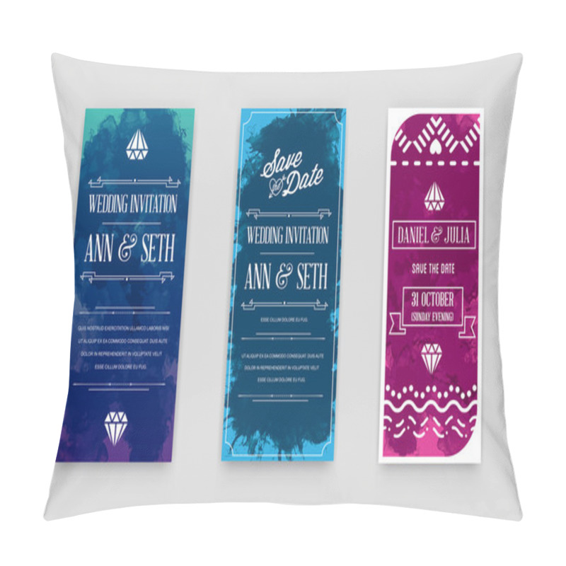 Personality  Wedding Cards Collection Pillow Covers