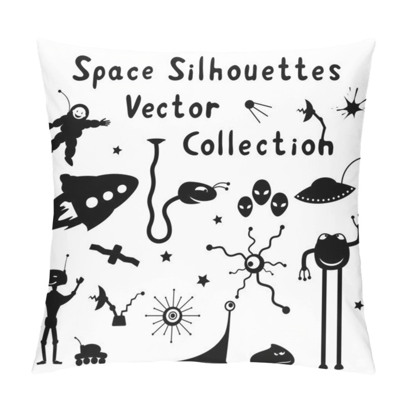 Personality  Space Silhouettes Pillow Covers