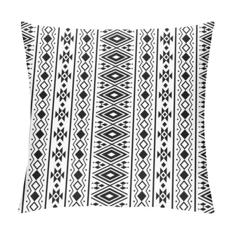 Personality  Vertical Tribal Aztec Pattern Texture Design Background Pillow Covers