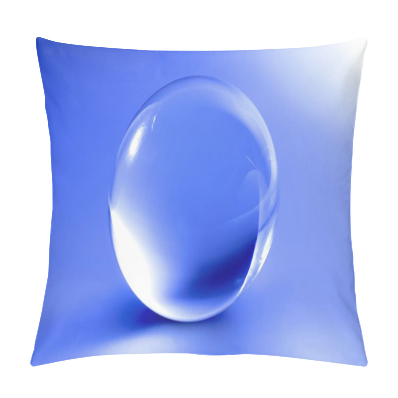 Personality  Glass Ball In Abstract Blue Pillow Covers