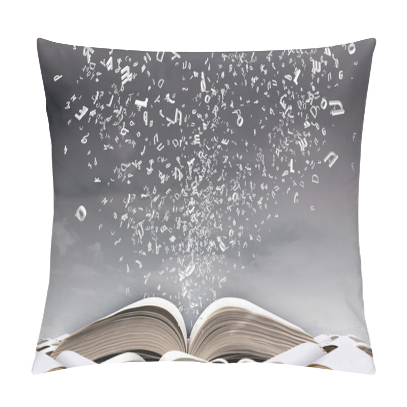 Personality  Opened Book And Characters Pillow Covers