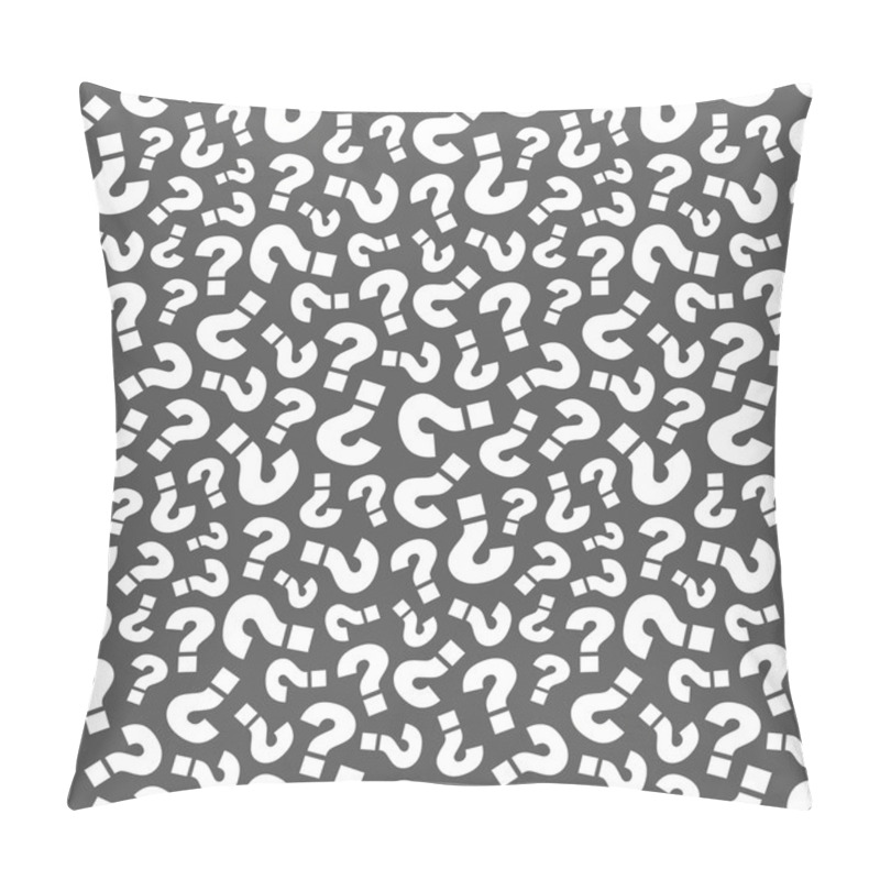 Personality  Seamless Background With Question Signs Pillow Covers