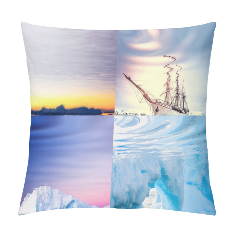 Personality  Polar Landscapes Reflected In Water Pillow Covers