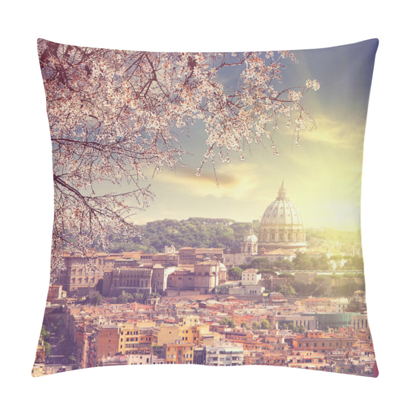 Personality  Aerial View Of St. Peter's Cathedral In Rome, Italy Pillow Covers