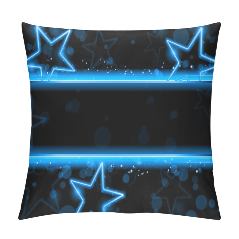 Personality  Glowing Neon Stars Background Pillow Covers