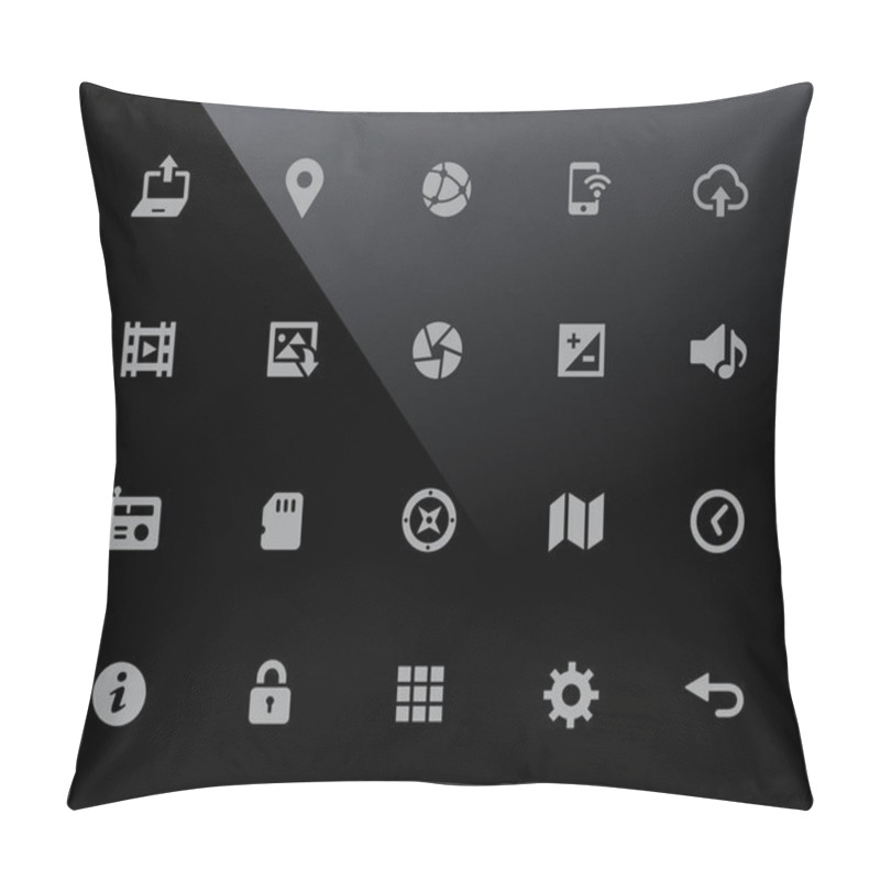 Personality  Web & Mobile Icons 5 // 32px Series - Vector Icons Adjusted To Work In A 32 Pixel Grid. Pillow Covers