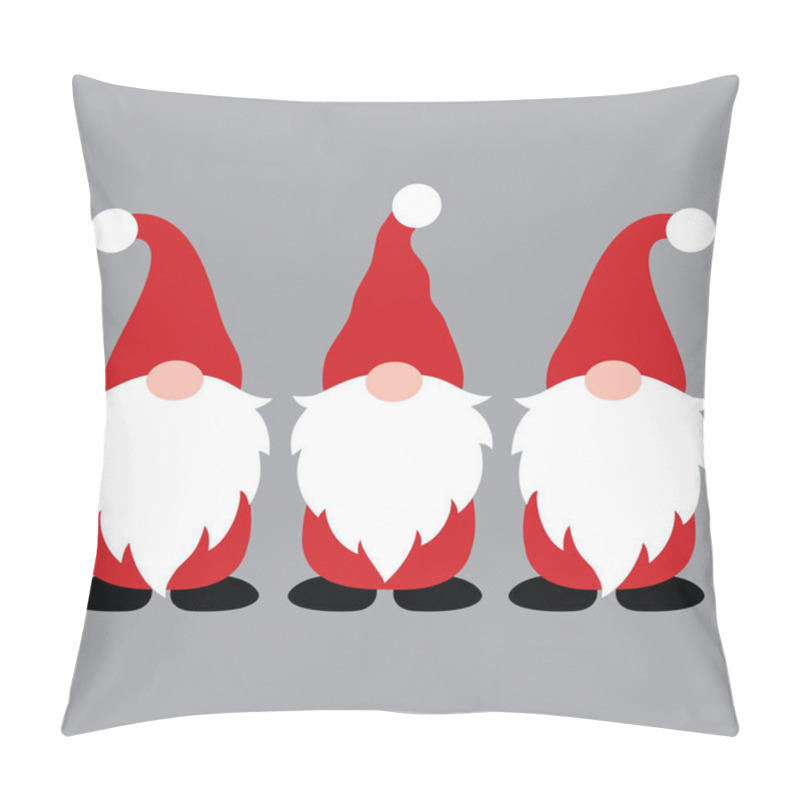 Personality  Gnome 7 Vector, Santa Vector, Merry Christmas Vector, Holiday Vector Files Pillow Covers