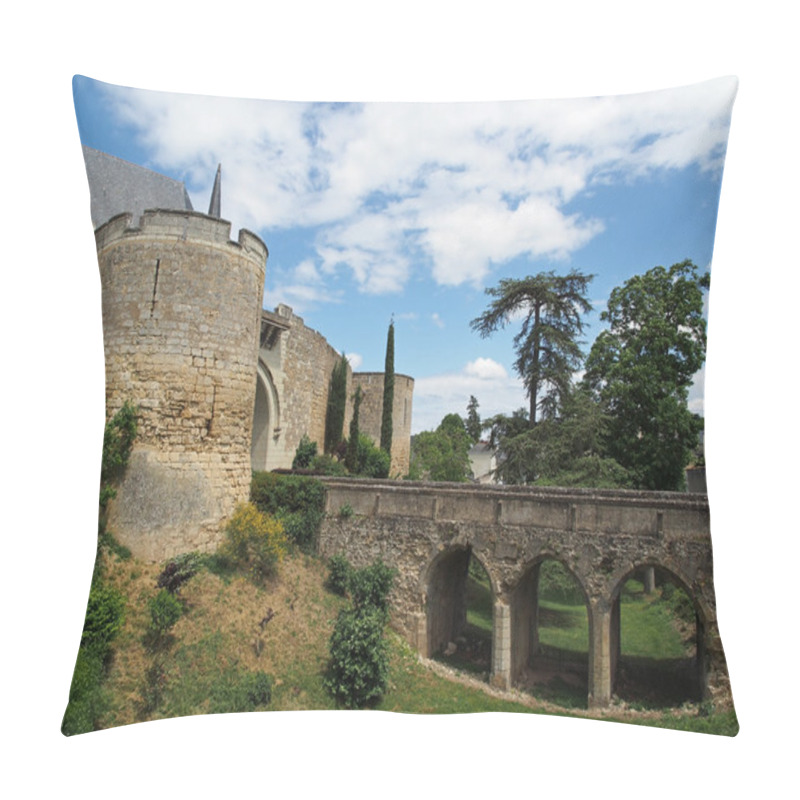 Personality  Montreuil Bellay Castle, France. Pillow Covers