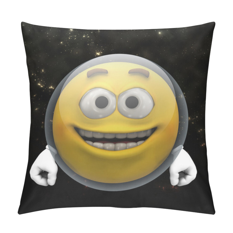 Personality  Astronaut Smiley Pillow Covers