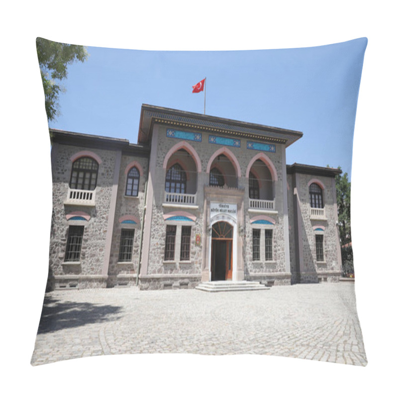 Personality  Republic Museum, Grand National Assembly In Ankara City, Turkey Pillow Covers