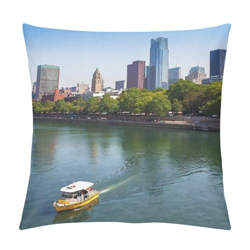 Personality  A High-resolution Ultrarealistic Image Capturing The Bustling Skyline Of A Modern City, Created With High-definition Digital Photography. The Scene Shows Towering Skyscrapers With Reflective Glass Facades, Bathing In The Soft, Natural Light Of An Pillow Covers