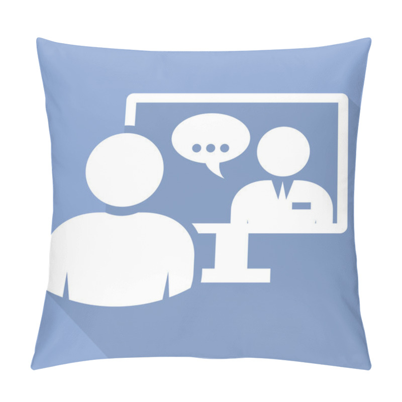 Personality  Business People - Video Conference Call Pillow Covers