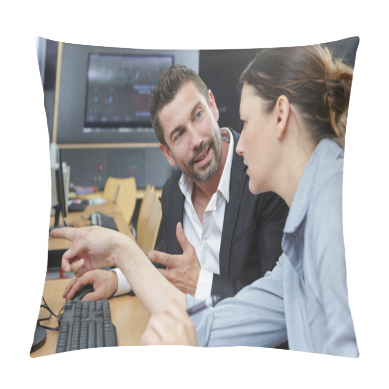 Personality  Surveillance Agency Professionals With New Recruites Pillow Covers